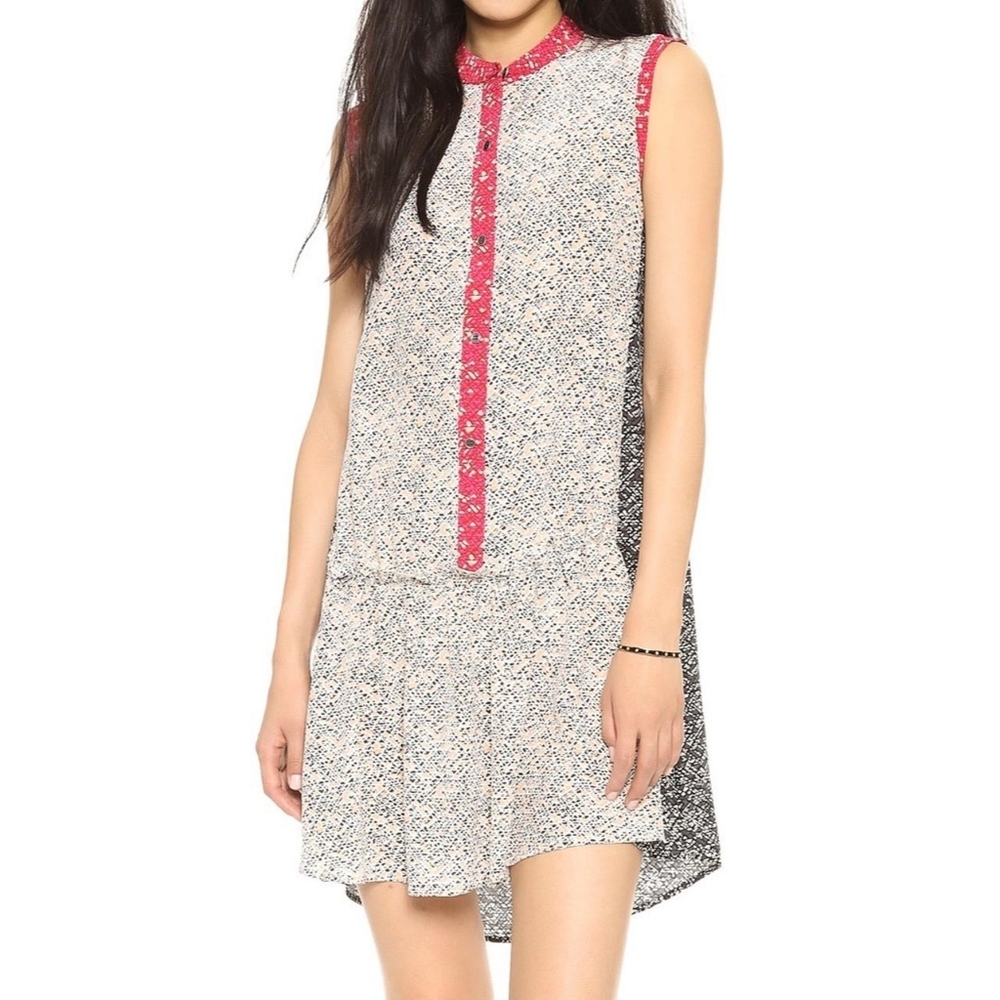 Marc By Marc Jacobs 100% Silk Karoo Print Sleeveless Dress